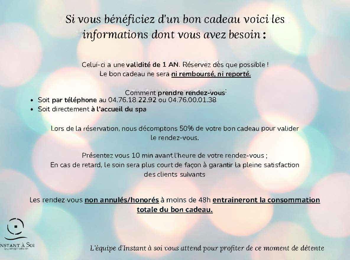 validite bon cadeau
